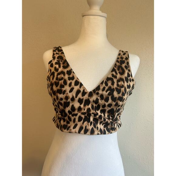 Victoria’s Secret Other - Victoria’s Secret leopard print bralette sports bra, size L
